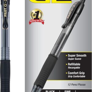 Pilot G2 Retractable Premium Gel Pens 12-Pack