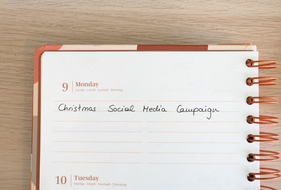 Social media content calendar
