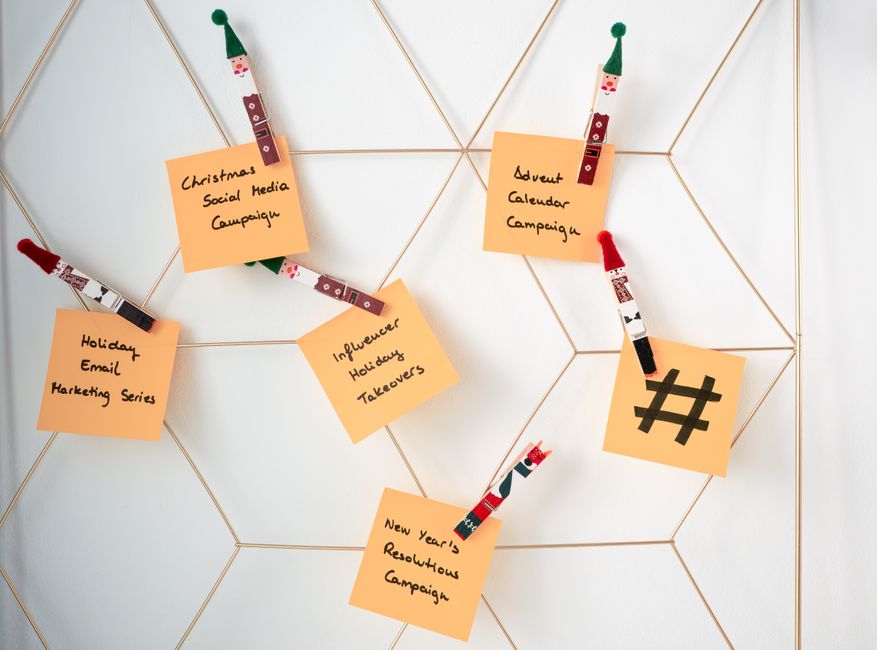 Social media content calendar
